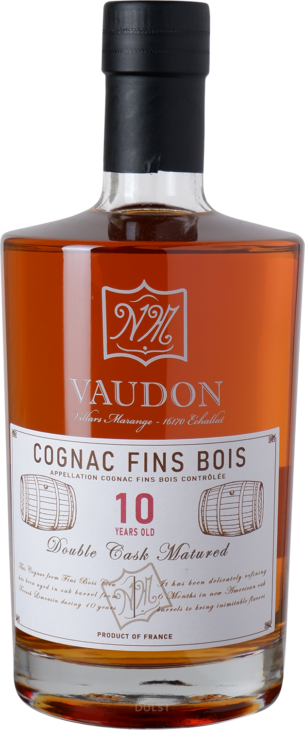 Cognac Vaudon - Double Cask Matured 10 y Old - 43% Cognac Fins Bois