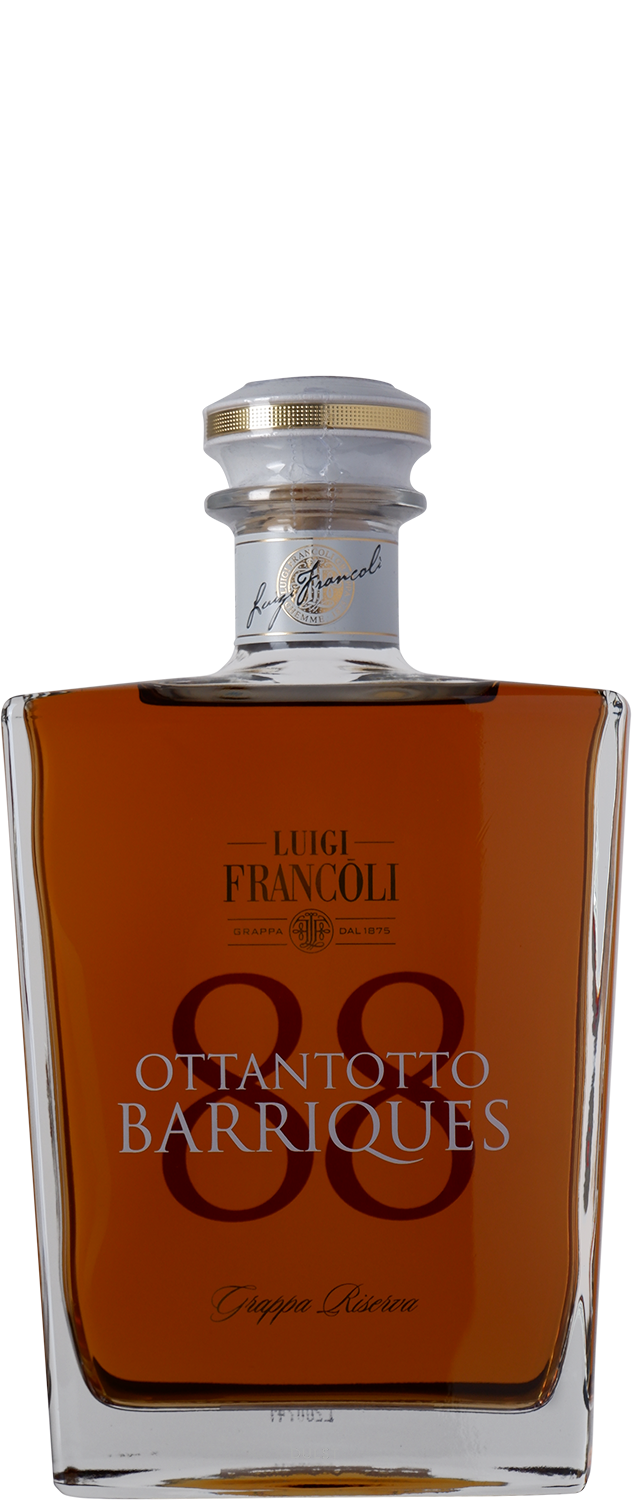 Luigi Francoli - Grappa Ottantotto 88 Barriques- 42,5%